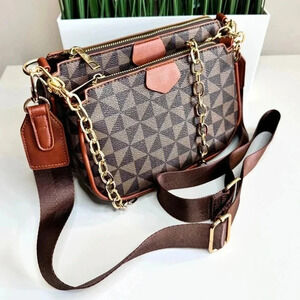 New Crossbody Pouch Monogram Bag brown